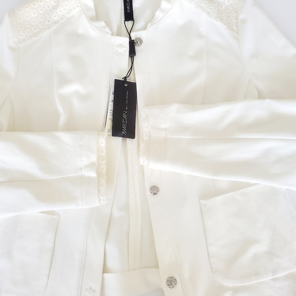 NWT MARC CAIN Light Cream Summer Blazer - Picture 5 of 9